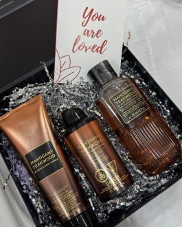 Mahogany teakwood 3 in 1 gift set for him