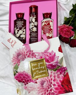 Japanese cherry blossom 3 in 1 gift set