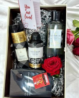 Gingham Legend and club de nuit combo set for men