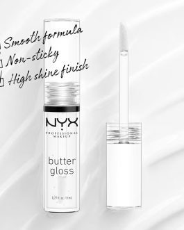 NYX PROFESSIONAL MAKEUP Butter Gloss, Non-Sticky Lip Gloss – Sugar Glass (Clear)