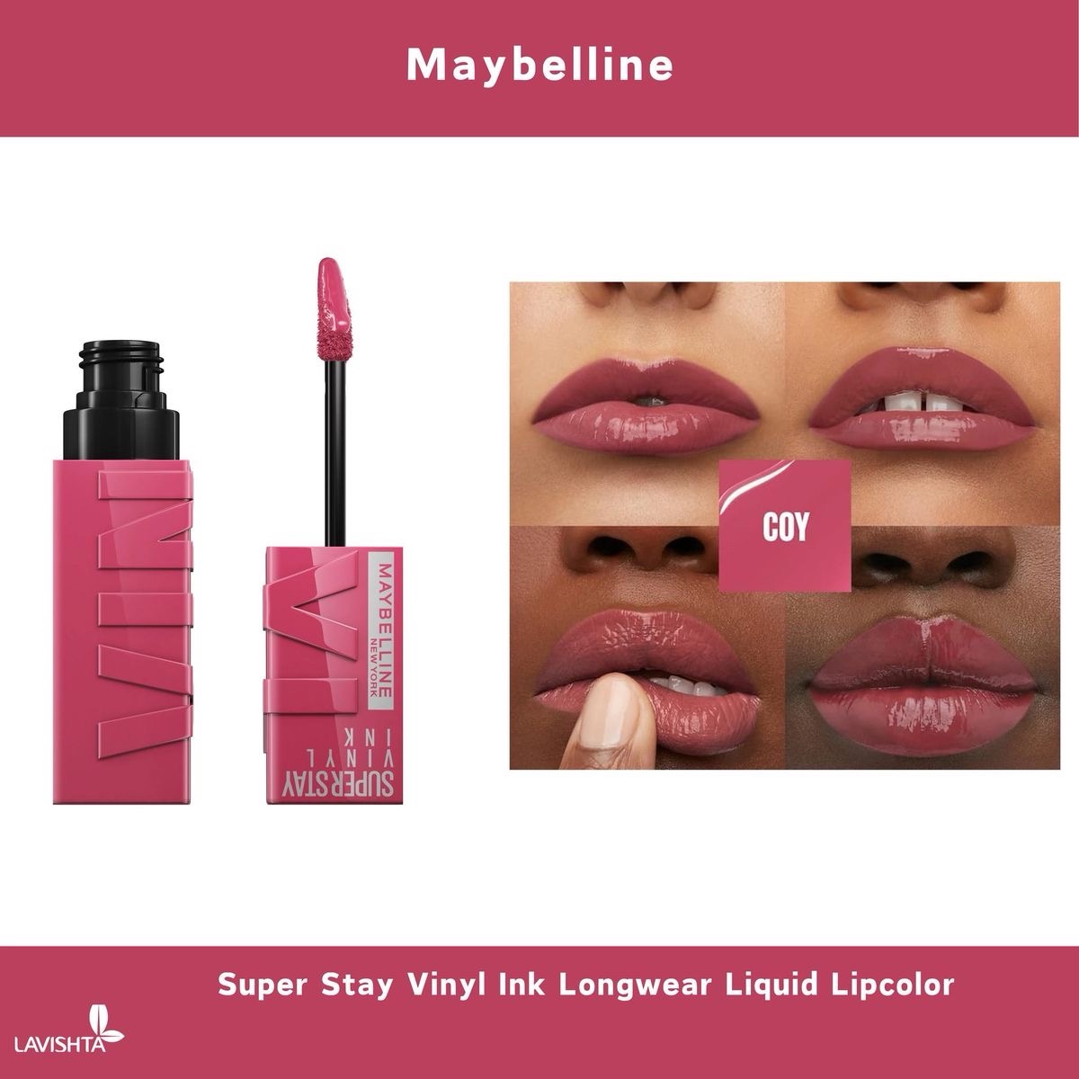 SUPER STAY® VINYL INK® LONGWEAR LIQUID LIPCOLOR- coy - Image 2